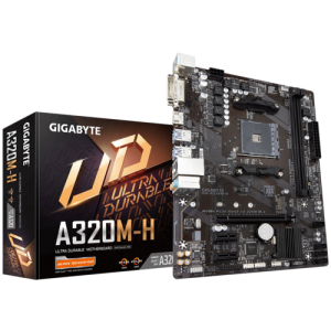 PLACA MÃE GIGABYTE GA-A320M-H, CHIPSET A320, AMD AM4, MATX, DDR4