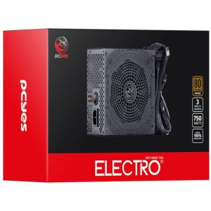 FONTE ATX 750W ELECTRO V2 SERIES 80 PLUS BRONZE PCYES