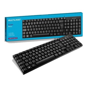 TECLADO BASICO SLIM PRETO USB MULTILASER TC193