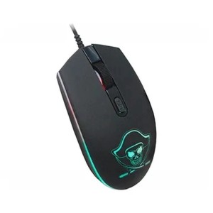 MOUSE GAMER KMEX GAMER PIRATA LED 1200 DPI M3400 OPTICO PRETO