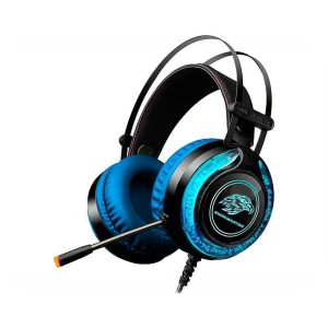HEADSET GAMER KMEX MICROFONE ARS930 PRETO LED RGB