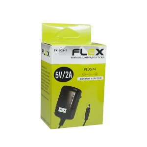 FONTE 5V/2A PLUG P4 FLEX FX-BOX-1