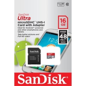 CARTAO MICRO SD 16GB CLASSE 10 SANDISK