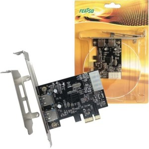 PLACA PCI-E JPU-03 USB 3.0 EXPRESS 2PORTAS FEASSO