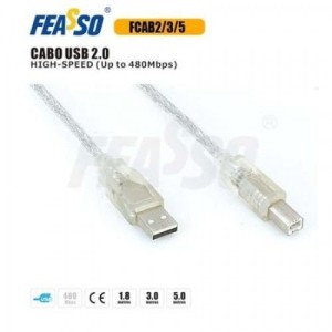 CABO USB FCAB3 AB PARA IMPRESSORA 3MT