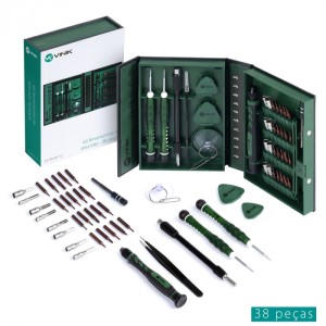 KIT FERRAMENTAS DE PRECISAO PROFISSIONAL 38 IN 1 KS-8038-S2 VINIK 37204