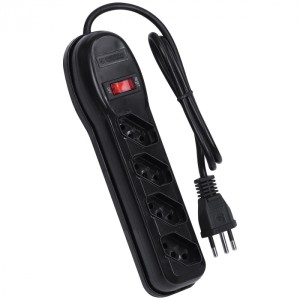 FILTRO DE LINHA 4 TOMADAS PP 0,75MM COMPRIMENTO 80 CM VINIK 36216