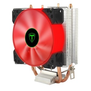 COOLER PARA PROCESSADOR TDAGGER IDUN R PRETO FAN 90MM LED VERMELHO TGC9109 R