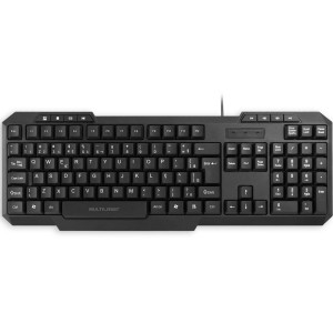 TECLADO MULTIMIDIA SLIM PRETO USB MULTILASER TC206