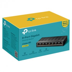 SWITCH 8 PORTAS 10/100/1000 TP-LINK LS1008G