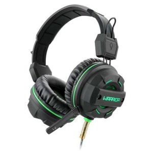 HEADSET GAMER WARRIOR MAGNE USB LED VERDE PH143