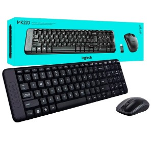 TECLADO E MOUSE SEM FIO LOGITECH MK220