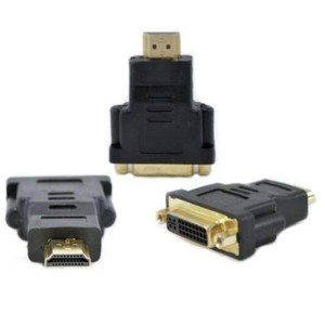 ADAPTADOR HDMI MACHO PARA DVI FEMEA COM 24+5 PINOS - OEM AD0260